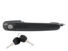 POIGNÉE DE PORTE EXTERIEURE VOLKSWAGEN SHARAN 1996-2000 NOIRE / AVEC BARILLET / AVANT DROITE