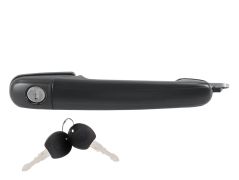 POIGNÉE DE PORTE EXTERIEURE VOLKSWAGEN SHARAN 1996-2000 NOIRE / AVEC BARILLET / AVANT DROITE