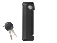 POIGNÉE DE PORTE EXTERIEURE VOLKSWAGEN CARAVELLE 1990-1996 NOIRE / AVEC BARILLET / LATÉRALE DROITE