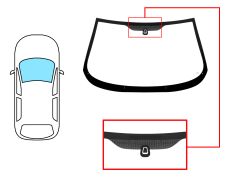 PARE-BRISE ALFA ROMEO 147 2000-2004 3/5 PORTES / AVANT / VERT / AVEC BASE MIROIR