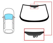 PARE-BRISE ALFA ROMEO 147 2000-2004 3/5 PORTES / AVANT / VERT / AVEC BASE MIROIR / AVEC CAPTEUR