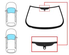 PARE-BRISE ALFA ROMEO 156 1997-2003 4 PORTES / BREAK / AVANT / VERT / AVEC BASE MIROIR / AVEC CAPTEUR