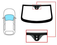 PARE-BRISE ALFA ROMEO BRERA 2006-2010 COUPÉ / AVANT / VERT / AVEC BASE MIROIR / AVEC CAPTEUR