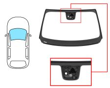 PARE-BRISE ALFA ROMEO STELVIO 2017-> AVANT / VERT / ACOUSTIQUE / AVEC BASE MIROIR / AVEC CAPTEUR / JOINTS PRÉMONTÉS