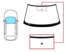 PARE-BRISE AUDI A4 2001-2005 4 PORTES / BREAK / AVANT / VERT / AVEC BASE MIROIR / JOINTS PRÉMONTÉS