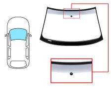 PARE-BRISE AUDI A4 2001-2005 4 PORTES / BREAK / AVANT / VERT BANDE GRISE / AVEC BASE MIROIR / JOINTS PRÉMONTÉS