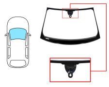 PARE-BRISE AUDI A4 2007-2012 4 PORTES / BREAK / AVANT / VERT / AVEC BASE MIROIR / AVEC CAPTEUR / AVEC SUPPORT CAMÉRA / JOINTS PRÉMONTÉS 