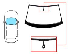 PARE-BRISE AUDI A6 2011-2014 4 PORTES / BREAK / AVANT / VERT / AVEC BASE MIROIR / AVEC CAPTEUR MODIFIÉ / JOINTS PRÉMONTÉS 