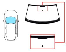 PARE-BRISE AUDI Q5 2008-2012 AVANT / VERT / AVEC BASE MIROIR / JOINTS PRÉMONTÉS