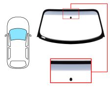 PARE-BRISE AUDI TT 1998-2005 COUPÉ / CABRIOLET / AVANT / VERT BANDE GRISE / AVEC BASE MIROIR A 12,00CM / JOINTS PRÉMONTÉS