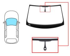 PARE-BRISE AUDI Q7 2015-2019 AVANT / VERT / ACOUSTIQUE / AVEC BASE MIROIR / AVEC CAPTEUR / JOINTS PRÉMONTÉS