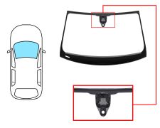 PARE-BRISE AUDI Q7 2015-2019 AVANT / VERT / ACOUSTIQUE / AVEC BASE MIROIR / AVEC CAPTEUR / AVEC SUPPORT CAMÉRA / JOINTS PRÉMONTÉS