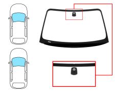 PARE-BRISE BMW SERIE 1 (E81-E87) 2003-2007 3/5 PORTES / AVANT / VERT / AVEC BASE MIROIR 