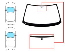 PARE-BRISE BMW SERIE 3 (E36) 1990-1998 4 PORTES / BREAK / AVANT / VERT / AVEC BASE MIROIR 