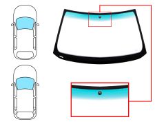PARE-BRISE BMW SERIE 3 (E36) 1990-1998 4 PORTES / BREAK / AVANT / VERT BANDE VERTE / AVEC BASE MIROIR 
