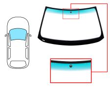 PARE-BRISE BMW SERIE 3 (E36) 1994-2000 COMPACT / AVANT / VERT BANDE VERTE / AVEC BASE MIROIR 