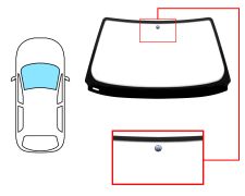 PARE-BRISE BMW SERIE 3 (E36) 1992-1999 COUPÉ / AVANT / VERT / AVEC BASE MIROIR 