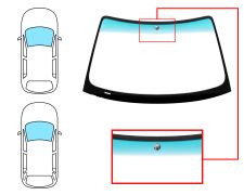 PARE-BRISE BMW SERIE 3 (E46) 1998-2001 4 PORTES / BREAK / AVANT / VERT BANDE VERTE / AVEC BASE MIROIR