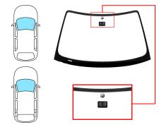 PARE-BRISE BMW SERIE 3 (E46) 1998-2001 4 PORTES / BREAK / AVANT / VERT / AVEC BASE MIROIR / AVEC CAPTEUR