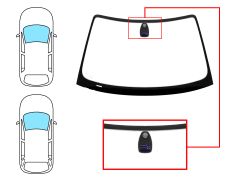 PARE-BRISE BMW SERIE 3 (E46) 1998-2001 4 PORTES / BREAK / AVANT / VERT / AVEC BASE MIROIR / AVEC CAPTEUR MODIFIÉ / CHANGEMENT DE SERIGRAPHIE