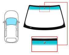 PARE-BRISE BMW SERIE 3 (E46) 1999-2003 COUPÉ / CABRIOLET / AVANT / VERT BANDE VERTE / AVEC BASE MIROIR