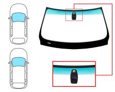 PARE-BRISE BMW SERIE 3 (E90-E91) 2005-2009 4 PORTES / BREAK / AVANT / VERT BANDE VERTE / AVEC BASE MIROIR / AVEC CAPTEUR