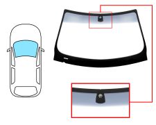 PARE-BRISE BMW SERIE 3 (E92) 2006-2010 COUPÉ / AVANT / VERT BANDE GRISE / AVEC BASE MIROIR 