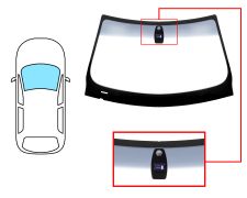 PARE-BRISE BMW SERIE 3 (E92) 2006-2010 COUPÉ / AVANT / VERT BANDE GRISE / AVEC BASE MIROIR / AVEC CAPTEUR