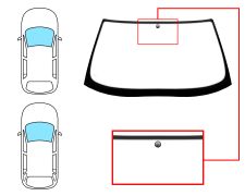 PARE-BRISE BMW SERIE 5 (E34) 1987-1995 4 PORTES / BREAK / AVANT / VERT / AVEC BASE MIROIR