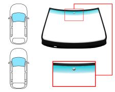 PARE-BRISE BMW SERIE 5 (E39) 1994-2001 4 PORTES / BREAK / AVANT / SOLEXTRA / BANDE VERTE / AVEC BASE MIROIR