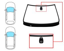 PARE-BRISE BMW SERIE 5 (E39) 1994-2001 4 PORTES / BREAK / AVANT / VERT / AVEC BASE MIROIR / AVEC CAPTEUR