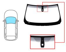 PARE-BRISE BMW SERIE 5 GT (F07) 2010-2013 AVANT / VERT BANDE GRISE / AVEC BASE MIROIR / AVEC CAPTEUR