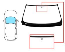 PARE-BRISE BMW SERIE 7 (E65-E66) 2005-2009 AVANT / VERT / AVEC BASE MIROIR