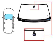 PARE-BRISE BMW SERIE 7 (E65-E66) 2003-2005 AVANT / VERT / AVEC BASE MIROIR / CHAUFFANT / AVEC CAPTEUR