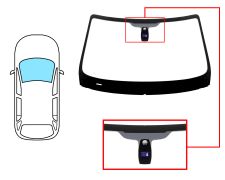 PARE-BRISE BMW X1 (E84) 2009-2012 AVANT / VERT / AVEC BASE MIROIR / AVEC CAPTEUR