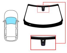 PARE-BRISE BMW X3 (E83) 2004-2006 AVANT / VERT / AVEC BASE MIROIR / AVEC CAPTEUR / JOINTS PRÉMONTÉS