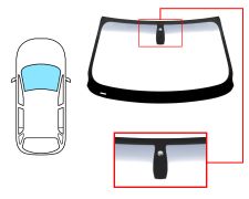 PARE-BRISE BMW X3 (F25) 2010-2014 AVANT / VERT BANDE GRISE / AVEC BASE MIROIR