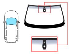 PARE-BRISE BMW X3 (F25) 2010-2014 AVANT / VERT BANDE GRISE / AVEC BASE MIROIR / AVEC CAPTEUR