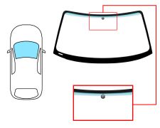 PARE-BRISE BMW Z3 (E36) 1995-2003 COUPÉ / CABRIOLET / AVANT / VERT BANDE VERTE / AVEC BASE MIROIR 