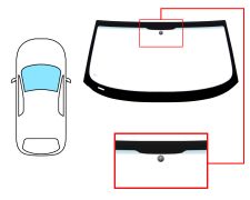 PARE-BRISE BMW Z4 (E85) 2003-2014 CABRIOLET / AVANT / VERT BANDE VERTE / AVEC BASE MIROIR 