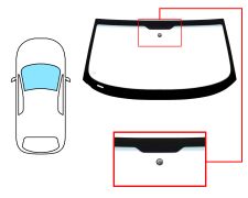 PARE-BRISE BMW Z4 (E85) 2003-2014 COUPÉ / AVANT / VERT BANDE VERTE / AVEC BASE MIROIR 