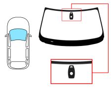 PARE-BRISE BMW X5 (E70) 2007-2010 AVANT / VERT / AVEC BASE MIROIR / AVEC CAPTEUR