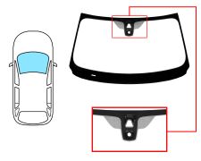 PARE-BRISE BMW X5 (F15) 2013-2018 AVANT / VERT / AVEC BASE MIROIR / AVEC CAPTEUR / AVEC SUPPORT CAMÉRA