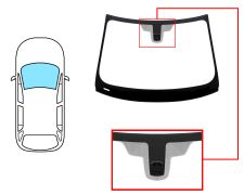 PARE-BRISE BMW SERIE 2 (F45) 2014-2018 ACTIVE TOURER AVANT / VERT / AVEC BASE MIROIR / JOINTS PRÉMONTÉS