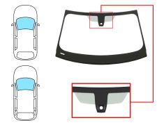 PARE-BRISE BMW SERIE 3 (G20-G21) 2018-> 4 PORTES / BREAK / AVANT / VERT / ACOUSTIQUE / AVEC CAPTEUR / JOINTS PRÉMONTÉS 