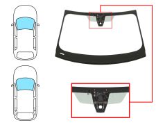 PARE-BRISE BMW SERIE 3 (G20-G21) 2018-> 4 PORTES / BREAK / AVANT / VERT / ACOUSTIQUE / AVEC CAPTEUR / AVEC SUPPORT CAMÉRA / JOINTS PRÉMONTÉS 