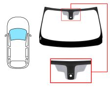 PARE-BRISE BMW X1 (F48) 2015-2019 AVANT / VERT / AVEC BASE MIROIR / AVEC CAPTEUR / AFFICHAGE TÊTE HAUTE / JOINTS PRÉMONTÉS