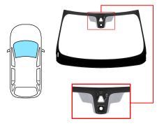 PARE-BRISE BMW X1 (F48) 2015-2019 AVANT / VERT / AVEC BASE MIROIR / AVEC CAPTEUR / AVEC SUPPORT CAMÉRA / AFFICHAGE TÊTE HAUTE / JOINTS PRÉMONTÉS