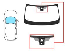 PARE-BRISE BMW X2 (F39) 2017-2023 AVANT / VERT / ACOUSTIQUE / AVEC CAPTEUR / AVEC SUPPORT CAMÉRA / JOINTS PRÉMONTÉS