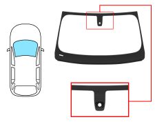 PARE-BRISE BMW X3 (G01) 2017-> AVANT / VERT / ACOUSTIQUE /AVEC BASE MIROIR / AVEC CAPTEUR / JOINTS PRÉMONTÉS